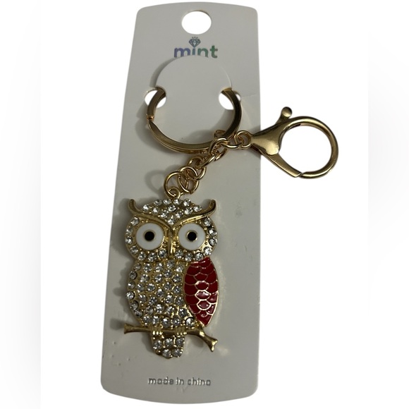 Mint Keychain with Gold and White Accents -Choose 1 - Picture 4 of 5